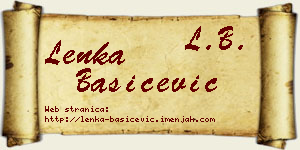 Lenka Bašičević vizit kartica